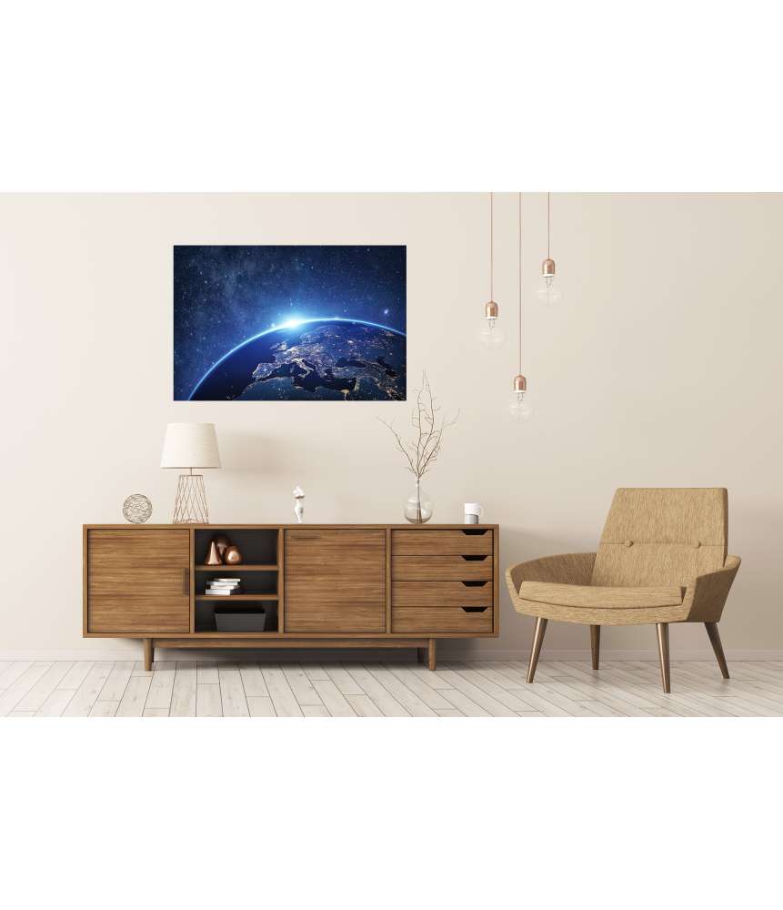 Islandburner XXL Premium Poster Nachtansicht der Erde aus dem Weltraum - NASA Wandbild für Kinderzimmer Rabatte dieses Monats