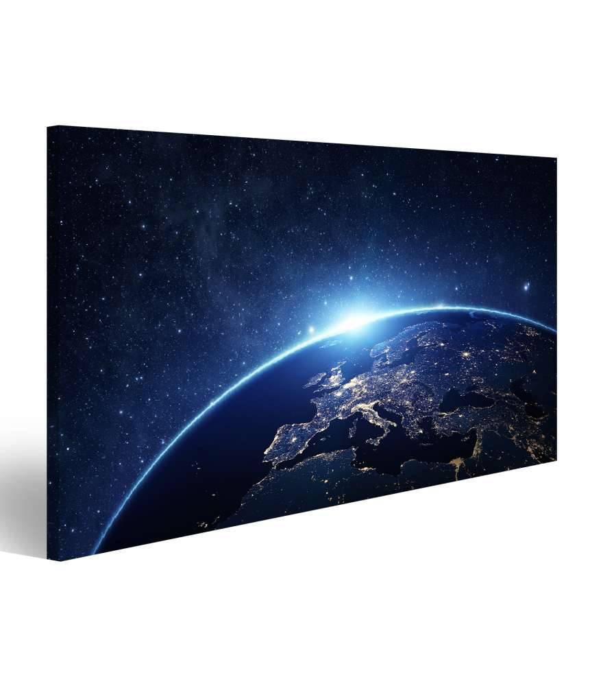 Islandburner Bild auf Leinwand Nachtansicht der Erde aus dem Weltraum - NASA Wandbild für Kinderzimmer Bis zu 55% Rabatt
