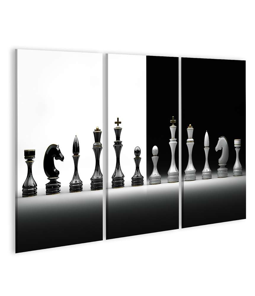 Islandburner Bild auf Leinwand Komplettes Wandbild-Set mit Schachmotiv Rabatte dieses Monats