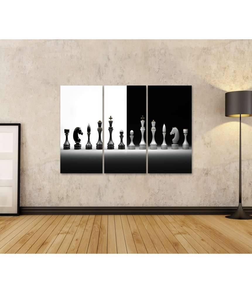 Islandburner Bild auf Leinwand Komplettes Wandbild-Set mit Schachmotiv Rabatte dieses Monats