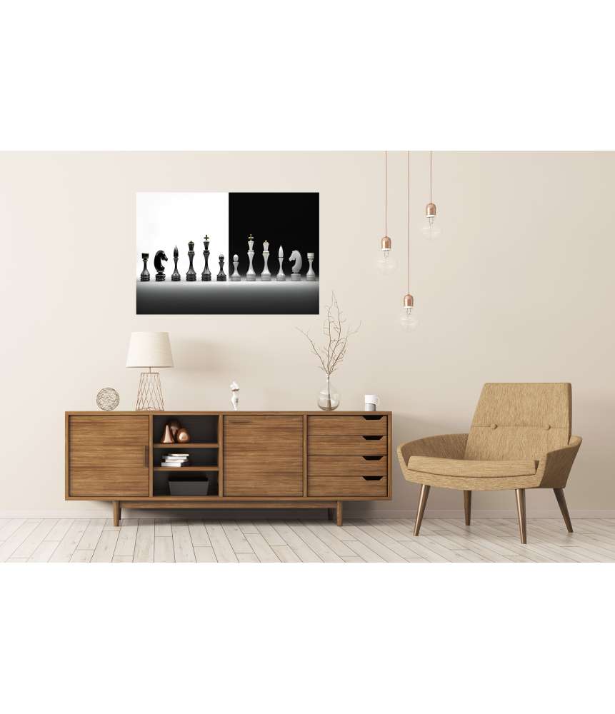Islandburner XXL Premium Poster Komplettes Wandbild-Set mit Schachmotiv Online Shopping