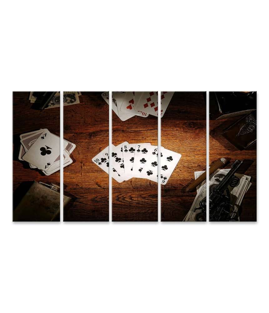 Islandburner Bild auf Leinwand Legendäres Wandbild des alten Poker-Spielers aus dem amerikanischen Westen Zeitbegrenzte Promotion