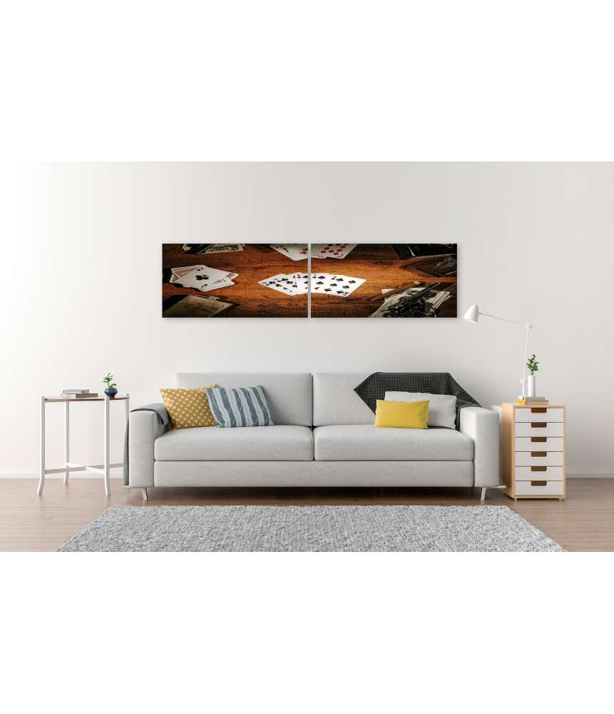 Islandburner Bild auf Leinwand Legendäres Wandbild des alten Poker-Spielers aus dem amerikanischen Westen Angebote