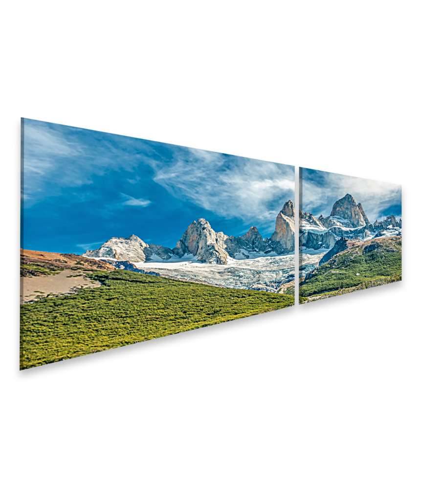 Islandburner Bild auf Leinwand Atemberaubendes Wandbild des Fitz Roy Berges in El Chalten, Patagonien, Argentinien Meist gekauft
