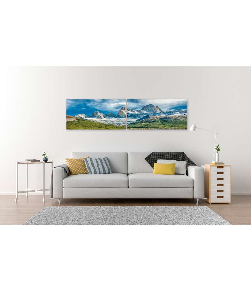 Islandburner Bild auf Leinwand Atemberaubendes Wandbild des Fitz Roy Berges in El Chalten, Patagonien, Argentinien Meist gekauft