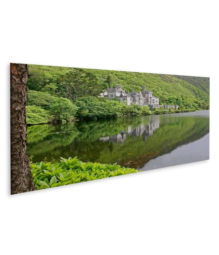 Islandburner Bild auf Leinwand Atemberaubendes Wandbild der historischen Kylemore Abbey in Galway, Irland Blitzverkäufe