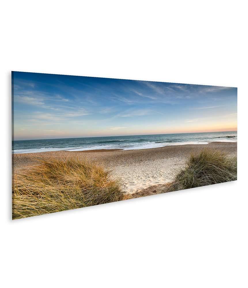 Islandburner Bild auf Leinwand Dünen, Sandstrand, Meer und Inseln an der Nordsee auf dem Wandbild Black Friday