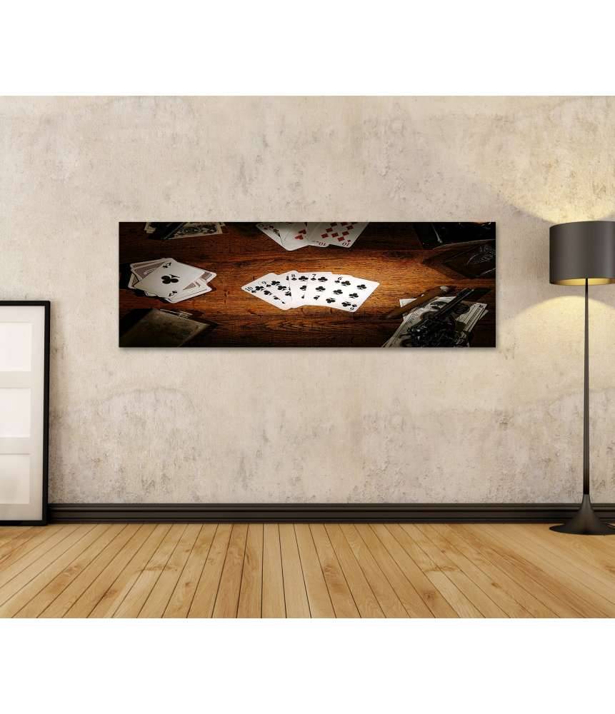 Islandburner Bild auf Leinwand Legendäres Wandbild des alten Poker-Spielers aus dem amerikanischen Westen Valentinstagsangebot