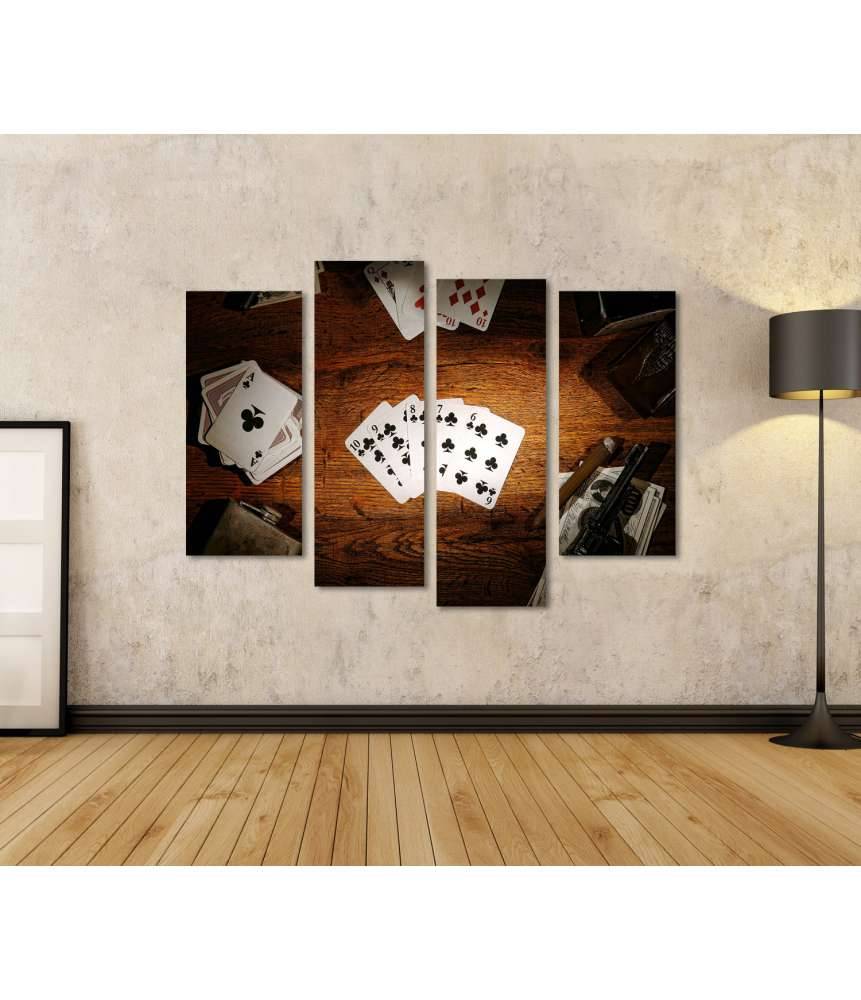 Islandburner Bild auf Leinwand Legendäres Wandbild des alten Poker-Spielers aus dem amerikanischen Westen Verkauf