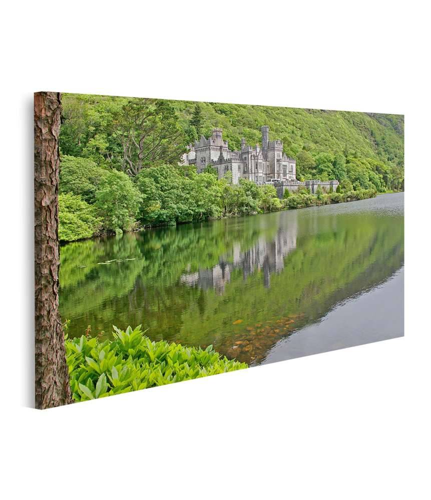 Islandburner Bild auf Leinwand Atemberaubendes Wandbild der historischen Kylemore Abbey in Galway, Irland Begrenztes Angebot