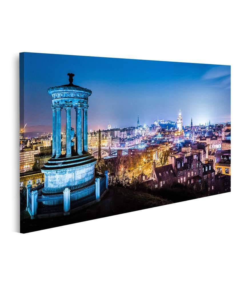 Islandburner Bild auf Leinwand Nächtliche Panoramaansicht von Edinburgh, Schottland, vom Calton Hill Muttertagsangebot