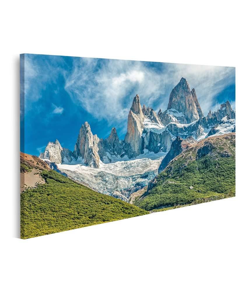 Islandburner Bild auf Leinwand Atemberaubendes Wandbild des Fitz Roy Berges in El Chalten, Patagonien, Argentinien Bestseller