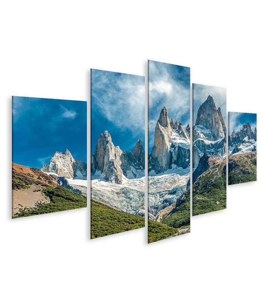Islandburner Bild auf Leinwand Atemberaubendes Wandbild des Fitz Roy Berges in El Chalten, Patagonien, Argentinien Discount Store für neue Produkte