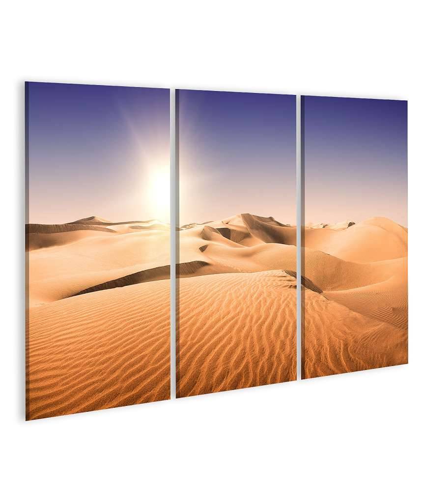 Islandburner Bild auf Leinwand Sonnenbeschienene, sandige Landschaft auf Gran Canaria, Kanarische Inseln Fabrikverkauf