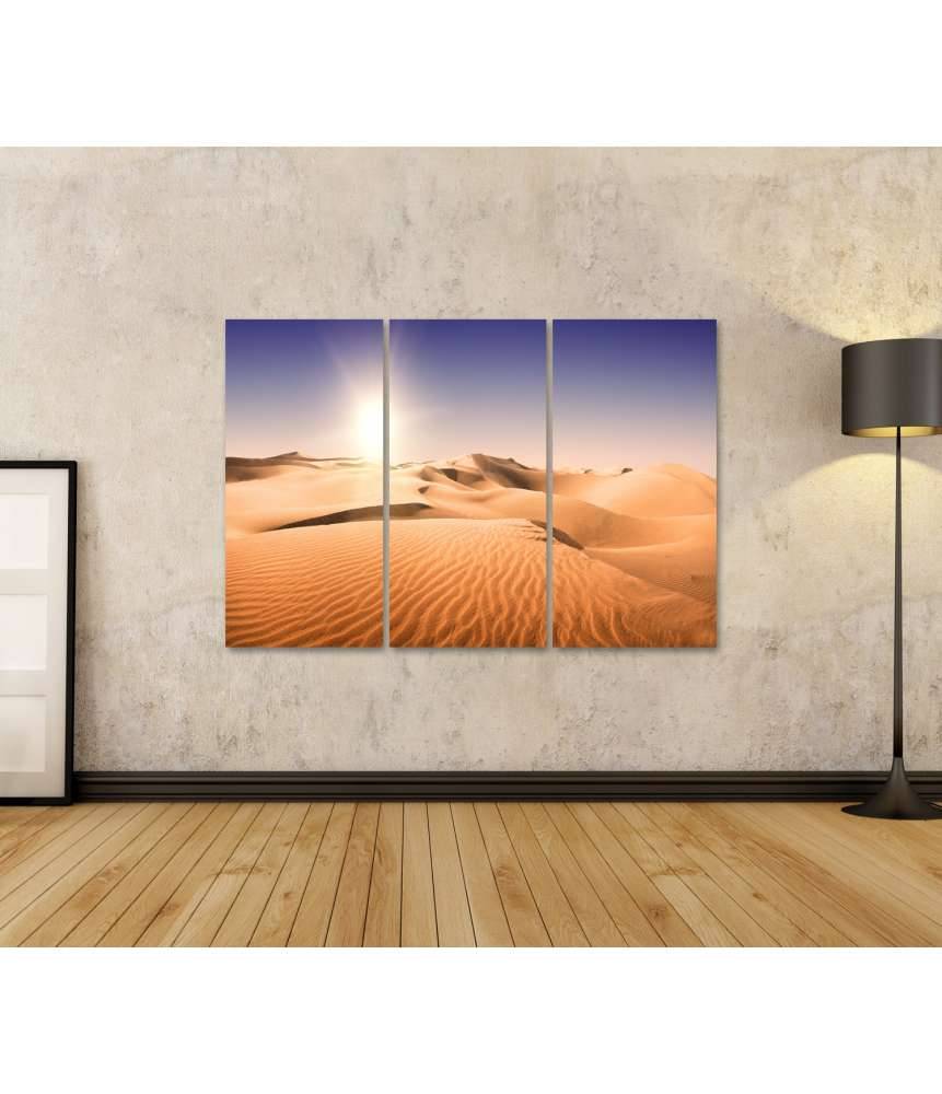 Islandburner Bild auf Leinwand Sonnenbeschienene, sandige Landschaft auf Gran Canaria, Kanarische Inseln Fabrikverkauf