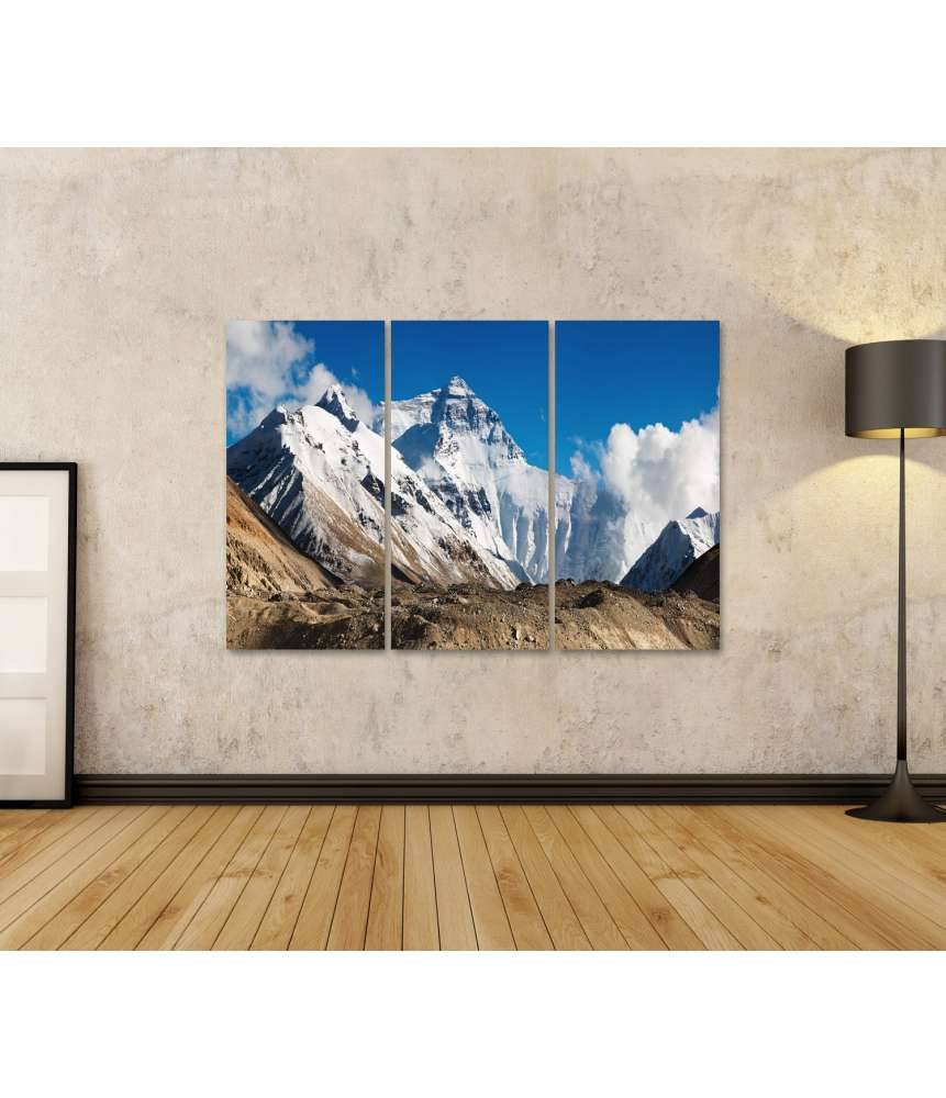 Islandburner Bild auf Leinwand Beeindruckendes Wandbild des majestätischen Mount Everest Fabrik Onlineshop