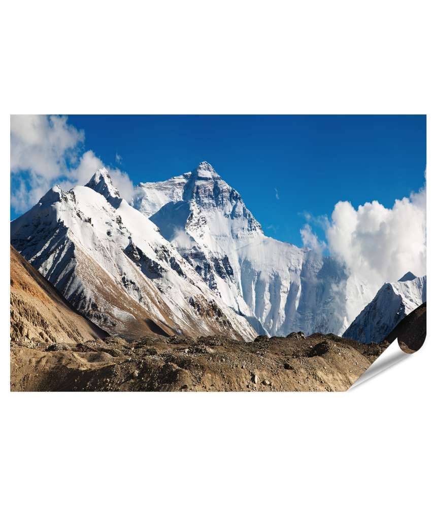 Islandburner XXL Premium Poster Beeindruckendes Wandbild des majestätischen Mount Everest Saisonschlussverkauf