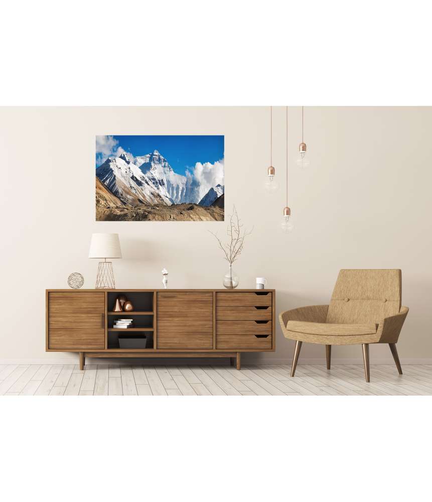Islandburner XXL Premium Poster Beeindruckendes Wandbild des majestätischen Mount Everest Saisonschlussverkauf