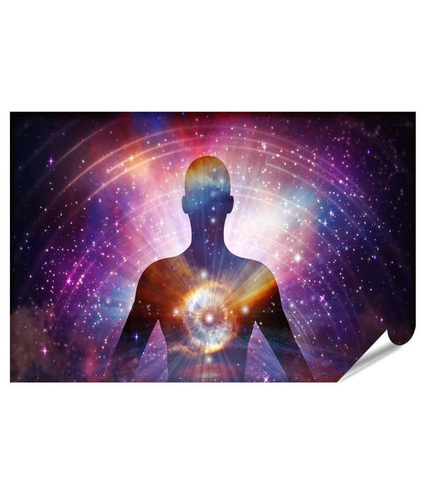 Islandburner XXL Premium Poster Spirituelle Reise: Wandbild zur Darstellung von Astralprojektion und Seelenreise Osterangebot
