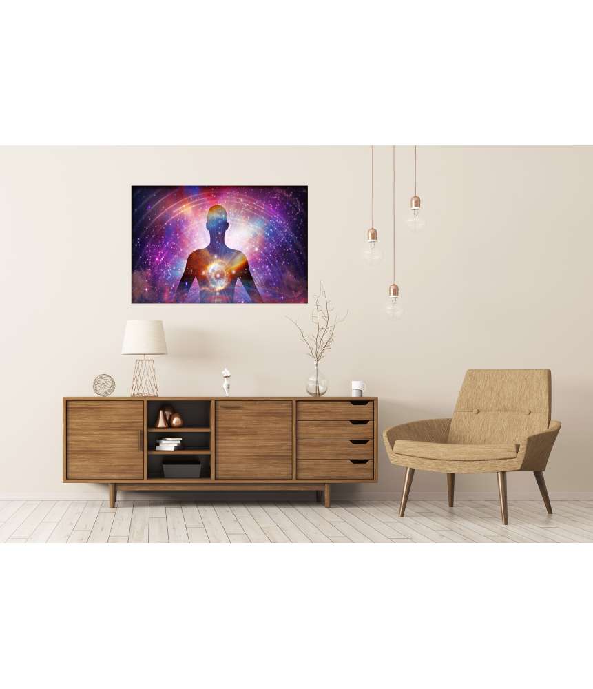 Islandburner XXL Premium Poster Spirituelle Reise: Wandbild zur Darstellung von Astralprojektion und Seelenreise Osterangebot