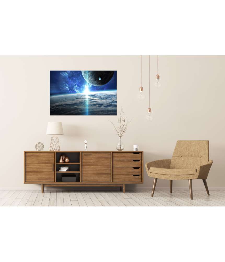 Islandburner XXL Premium Poster Weltraumbild mit Universum, Planeten, Sternen und Galaxien Valentinstagsangebot