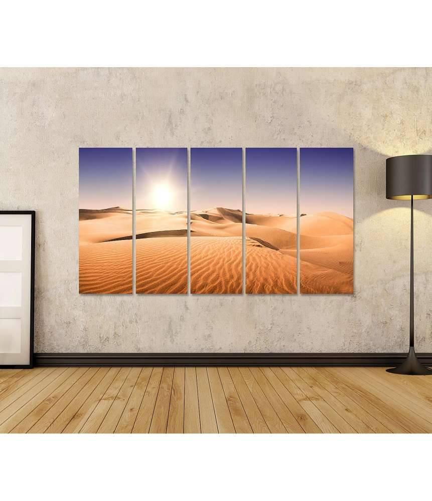 Islandburner Bild auf Leinwand Sonnenbeschienene, sandige Landschaft auf Gran Canaria, Kanarische Inseln Begrenzte Freigabe