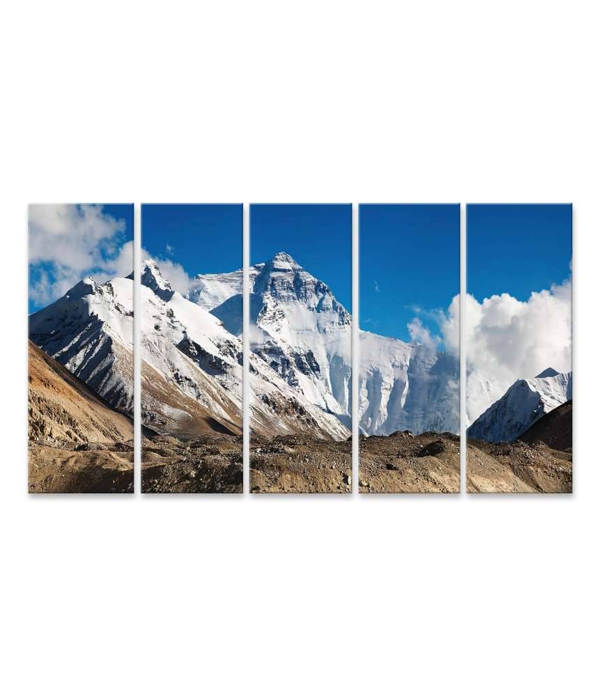 Islandburner Bild auf Leinwand Beeindruckendes Wandbild des majestätischen Mount Everest Letzter Tag
