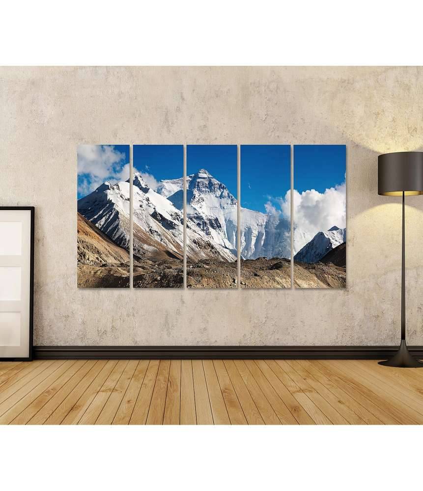 Islandburner Bild auf Leinwand Beeindruckendes Wandbild des majestätischen Mount Everest Letzter Tag