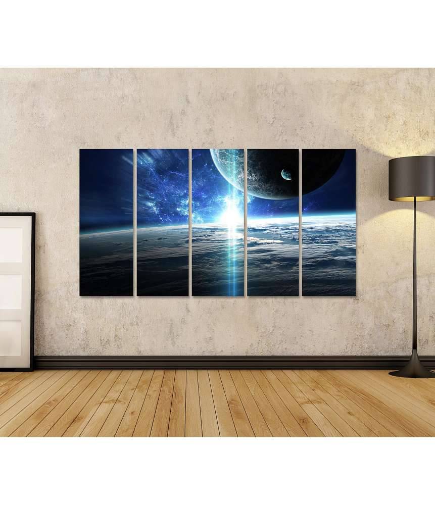 Islandburner Bild auf Leinwand Weltraumbild mit Universum, Planeten, Sternen und Galaxien Bis zu 55% Rabatt