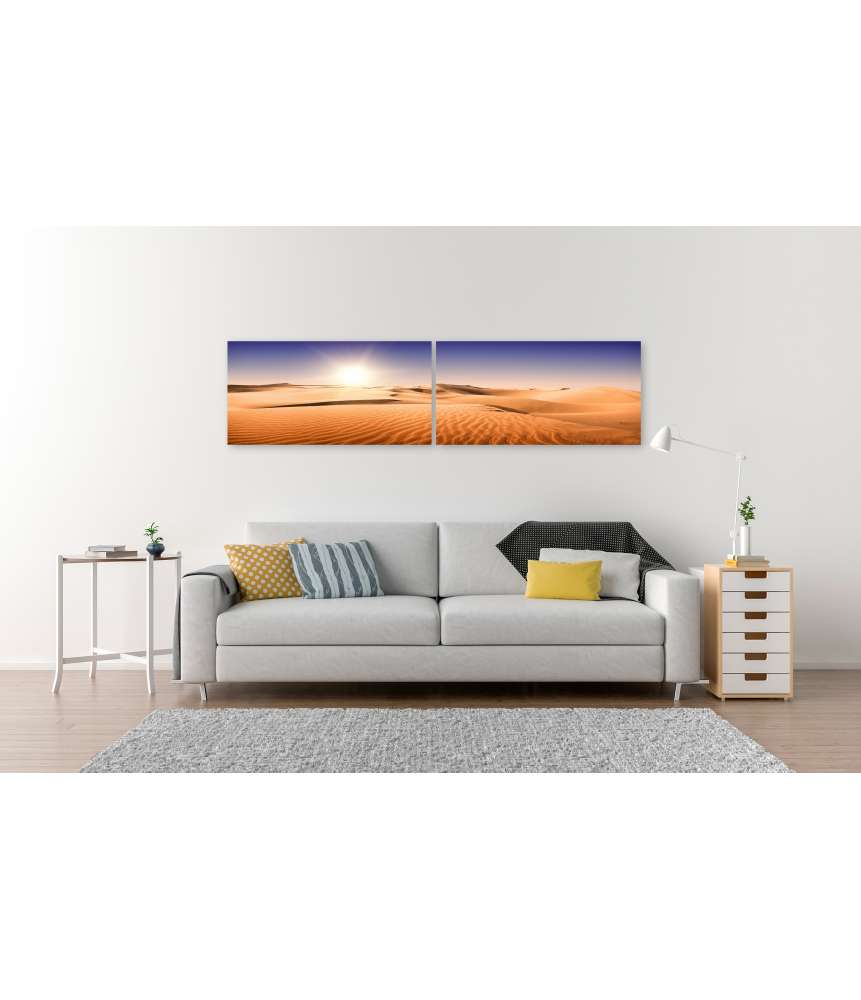 Islandburner Bild auf Leinwand Sonnenbeschienene, sandige Landschaft auf Gran Canaria, Kanarische Inseln Osterangebot