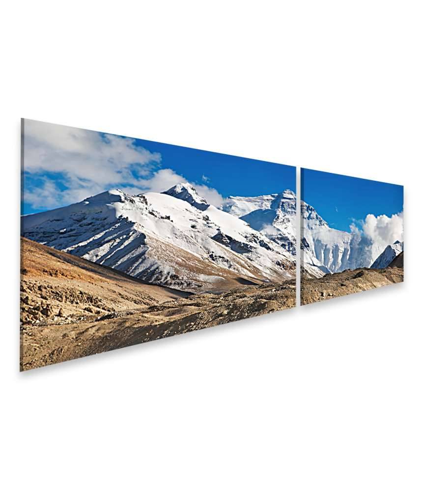 Islandburner Bild auf Leinwand Beeindruckendes Wandbild des majestätischen Mount Everest Lagerräumung