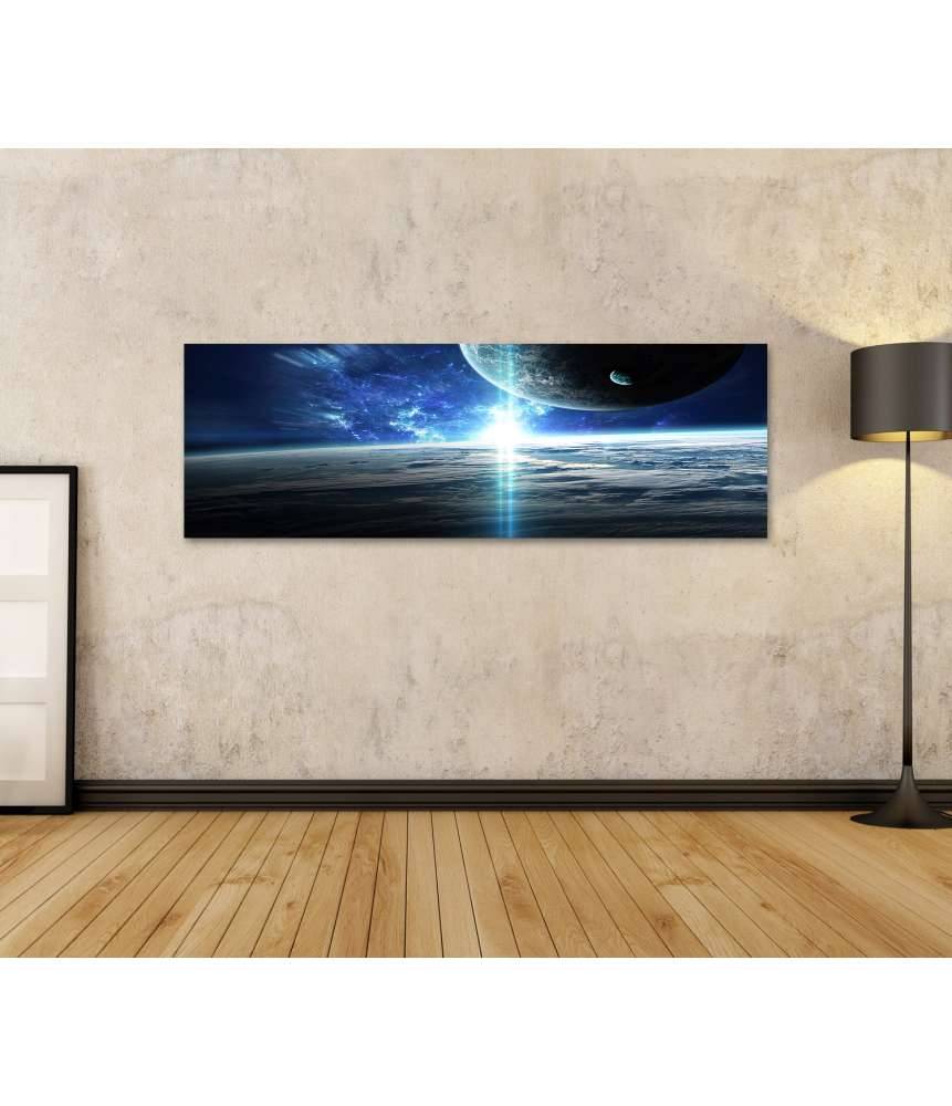 Islandburner Bild auf Leinwand Weltraumbild mit Universum, Planeten, Sternen und Galaxien Saisonale Angebote