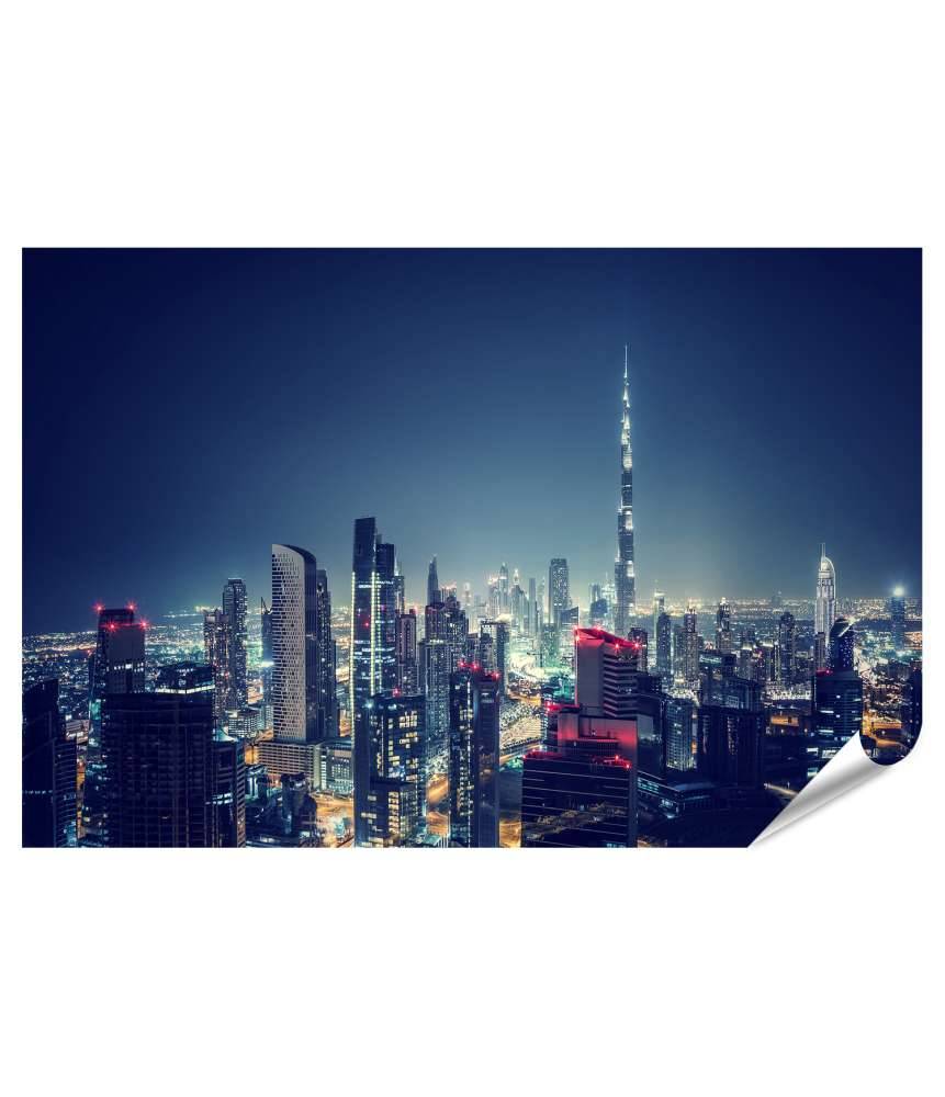 Islandburner Premium Poster Atemberaubendes Panorama von Dubai aus der Vogelperspektive, UAE