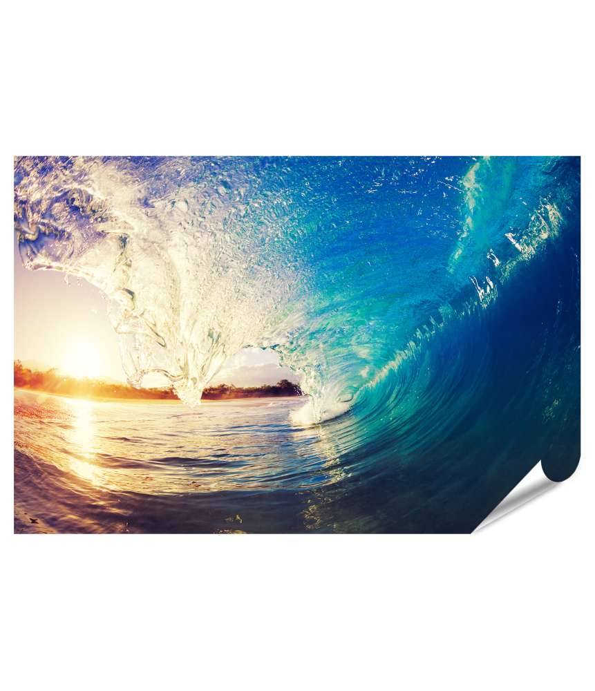 Islandburner Premium Poster Ocean Wave: Das perfekte Wandbild für Surfer und Wellenliebhaber Bis zu 60% Rabatt