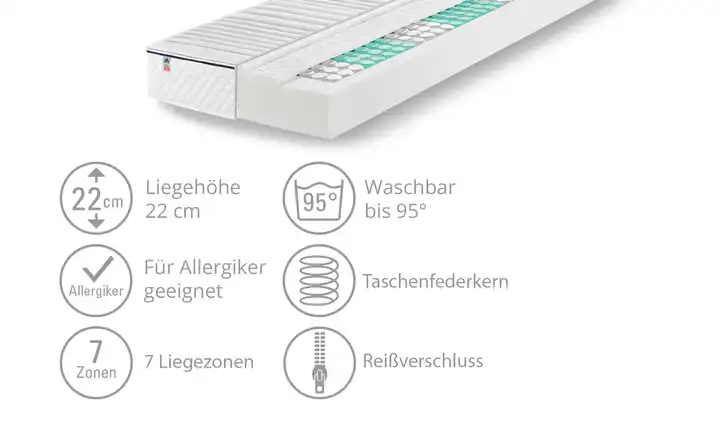 IRISETTETaschenfederkernmatratze Bis zu 55% Rabatt