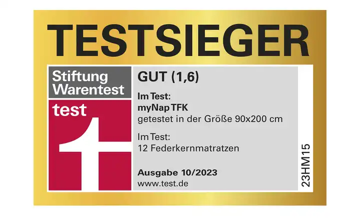 SCHLARAFFIATaschenfederkernmatratze myNap TFK 2025