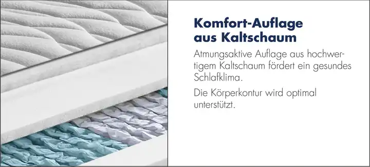 IRISETTE7-Zonen Tonnentaschenfederkern-Matratze IRISETTE Sylt TTFK Verkauf