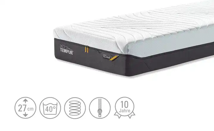 TEMPURViscoschaummatratze Medium Firm Pro Plus Hybrid CoolQuilt Blitzverkäufe
