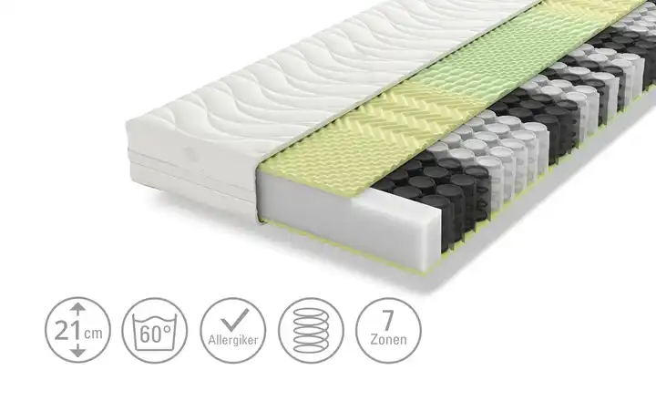 SCHLARAFFIA7-Zonen-Taschenfederkernmatratze Komforta TFK Begrenztes Angebot