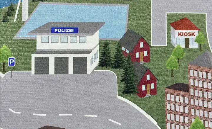 Straße Spielteppich Rabatt
