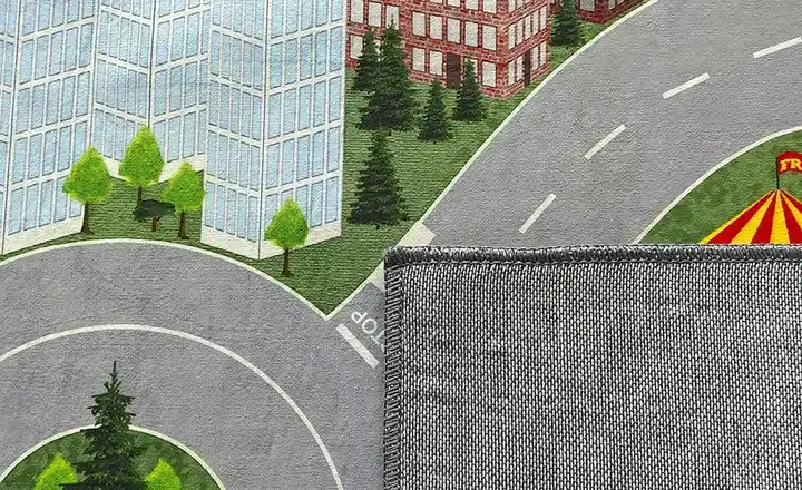 Straße Spielteppich Rabatt