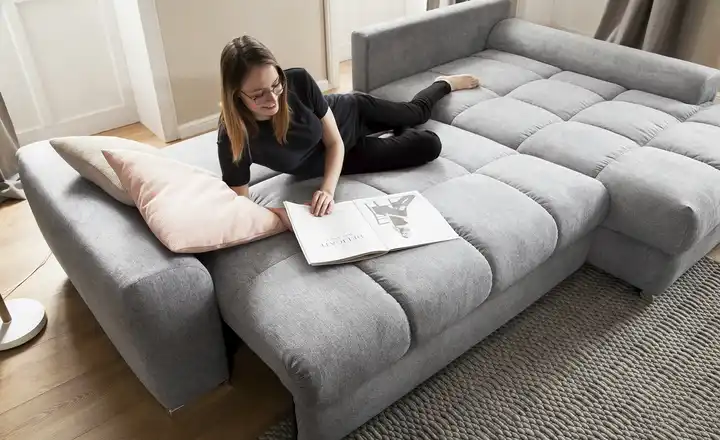 bobbEcksofa mit praktischem Stauraum Soumia Muttertagsangebot