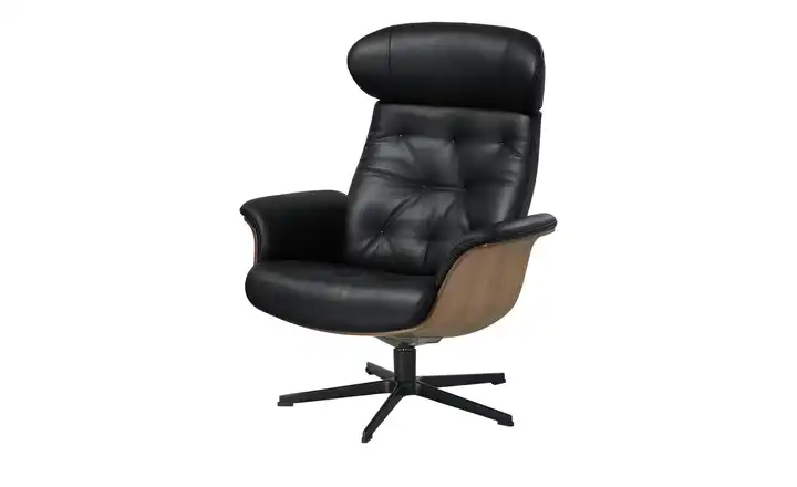 Sessel in Leder mit Knopfnaht Timeout Riesige Ersparnisse