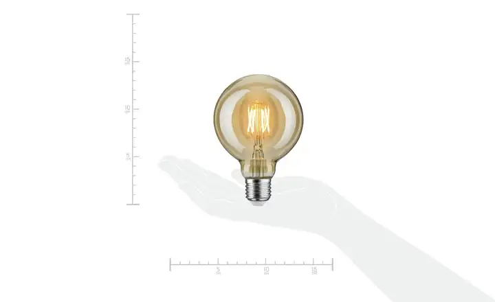 LED Vintage Globe 95 E27/6,5W gold Kostenloser Versand international