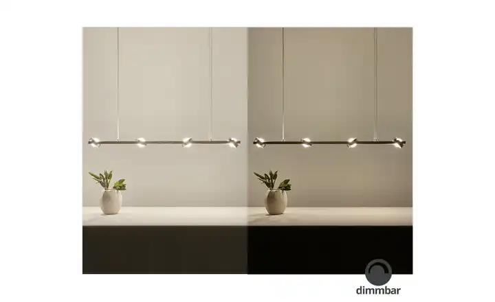 Paul NeuhausSmart Home-Pendelleuchte, 8-flammig, Nickel matt Günstig kaufen