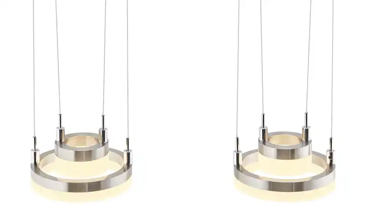 MeisterleuchtenLED-Pendelleuchte, 4-flammig, nickel matt Versandkostenfrei