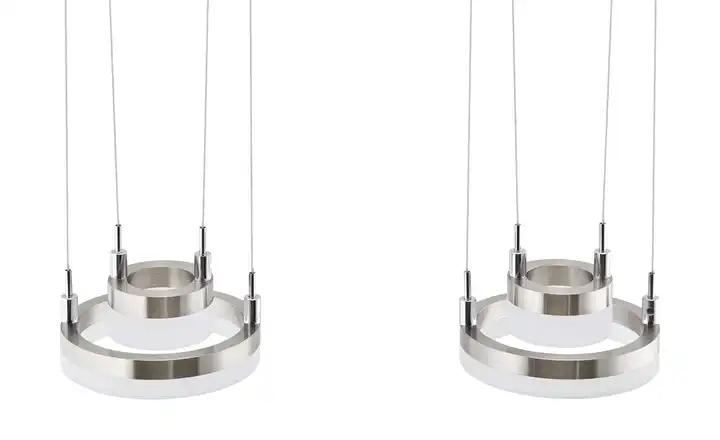 MeisterleuchtenLED-Pendelleuchte, 4-flammig, nickel matt Versandkostenfrei