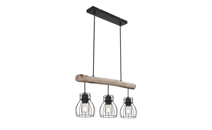 Pendelleuchte, 3-flammig, Holz/ Metall Körbe Osterangebot