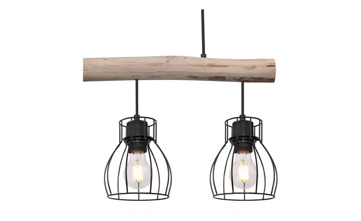 Pendelleuchte, 3-flammig, Holz/ Metall Körbe Osterangebot