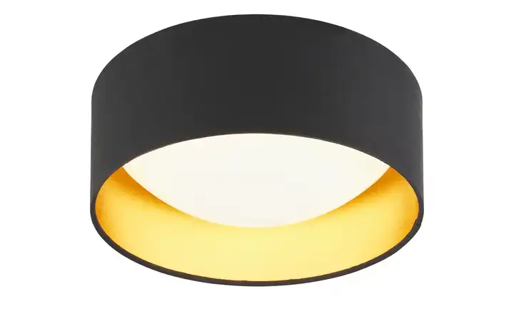 KHGLED-Deckenleuchte, 1-flammig, schwarz/goldfarben Online Outlet